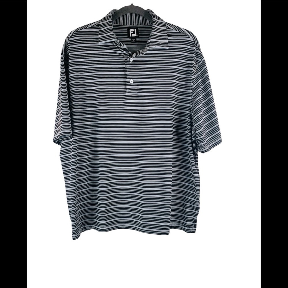 FootJoy FJ Striped Golf Polo Shirt Size L